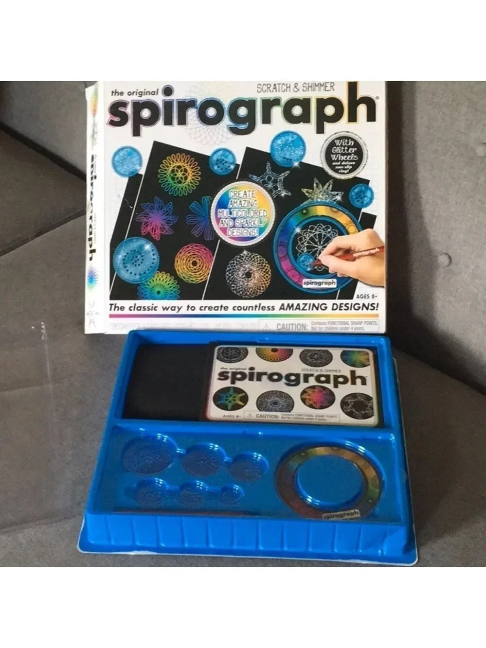 The original Spirograph game scratch & shimmer create amazing art